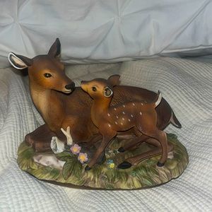 Masterpiece Porcelain Doe and dawn deer by Homco
